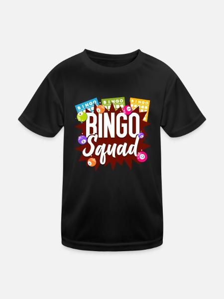 Bingo Player Bingo Squad - Kids Functional T-Shirt - black - Front