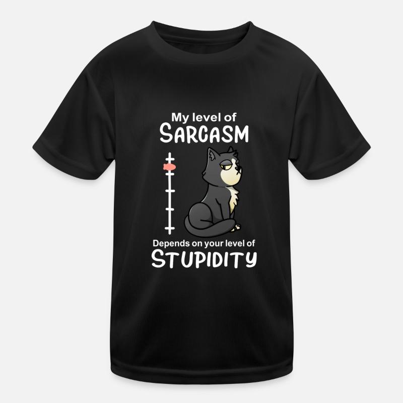 Chat Drôle Sarcasme Amant De Chat Humour T-shirt sport Enfant