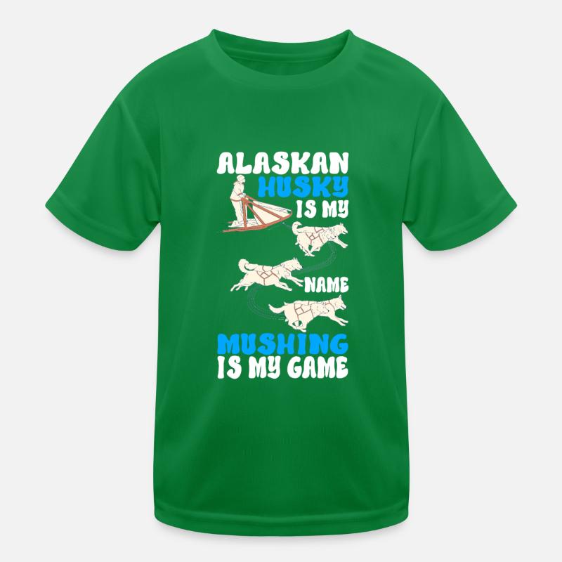 Sledding Sled dogs Kids Functional T-Shirt