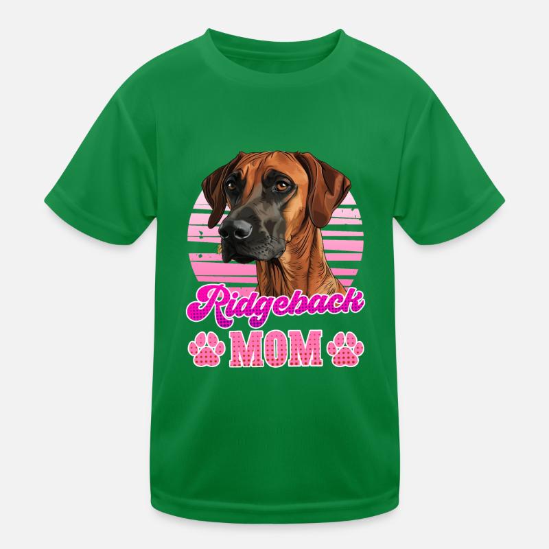 RIDGEBACK MOM Rhodesian Ridgeback chien maman T-shirt sport Enfant