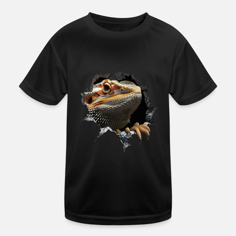 Bearded Dragon Kinder Funktions-T-Shirt