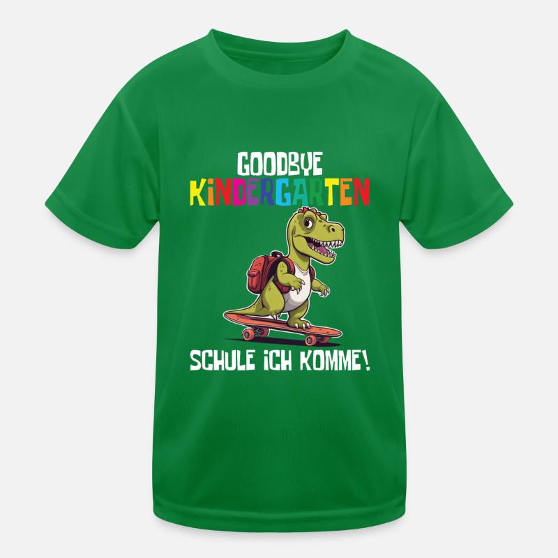 Schültüte Einschulung Dino Schulanfang Kinder Funktions-T-Shirt