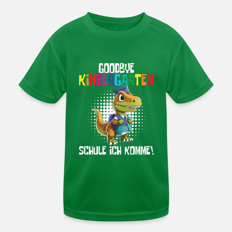 Schültüte Einschulung Dino Schulanfang Kinder Funktions-T-Shirt