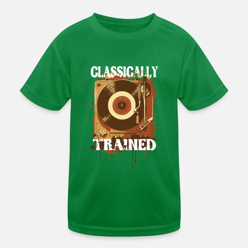 Tourne-disque vintage de formation classique T-shirt sport Enfant
