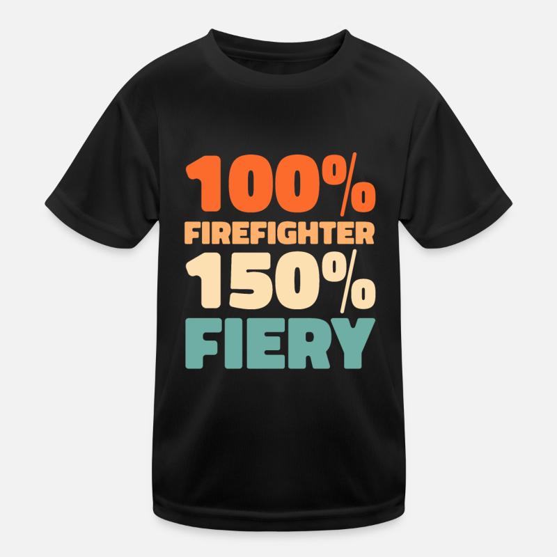Fireman Kids Functional T-Shirt