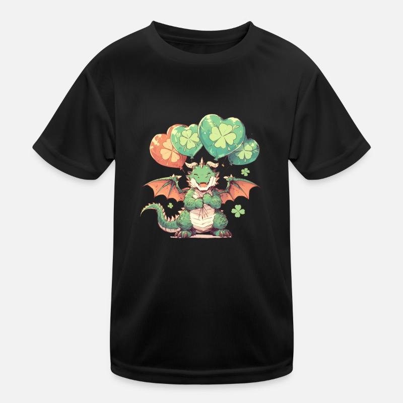 Drache Ballons St. Patricks Day Drache Kinder Kinder Funktions-T-Shirt