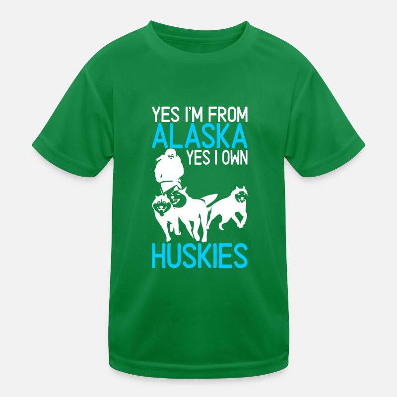 Sledding Sled dogs Kids Functional T-Shirt