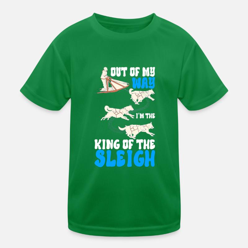 Sledding Sled dogs Kids Functional T-Shirt