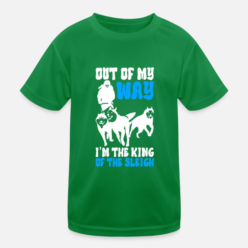 Sledding Sled dogs Kids Functional T-Shirt