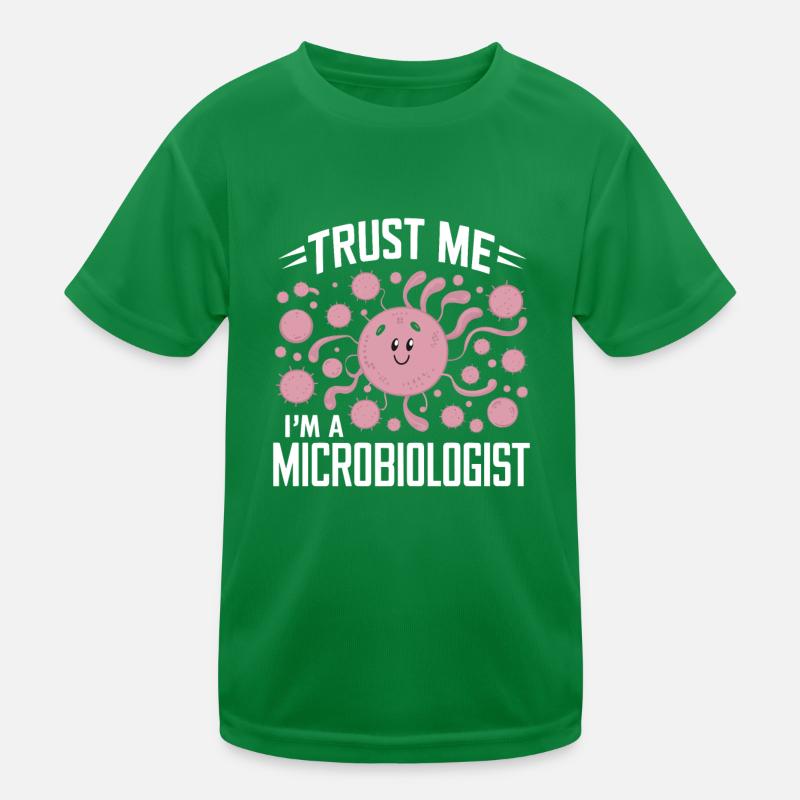 Microbiologist Microbiology Lab Staph Biology Kinder Funktions-T-Shirt