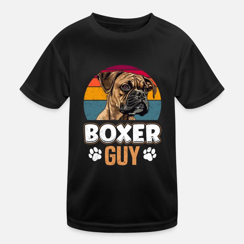 BOXER GUY Allemand Boxer Chien Papa Boxer T-shirt sport Enfant