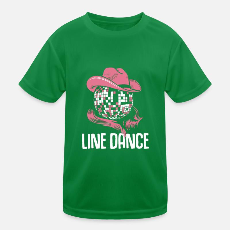 Line Dance Kids Functional T-Shirt