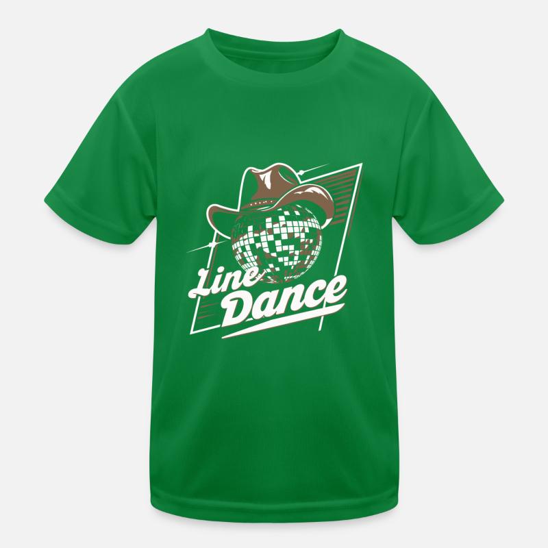 Line Dancing Kids Functional T-Shirt