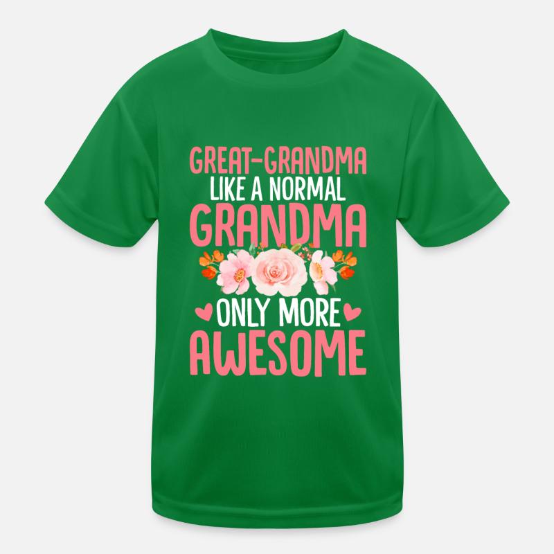 Grappige Overgrootmoeder Mamaw Gigi Grootmoeder Oma Functioneel T-shirt voor kinderen