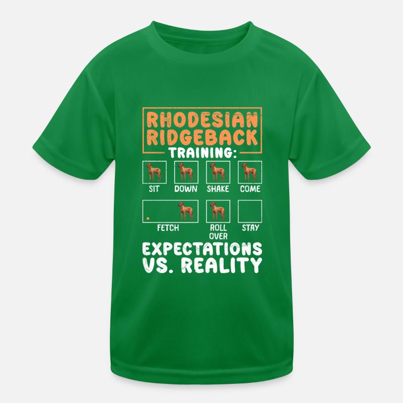 RHODESIAN RIDGEBACK TRAINING Funny Ridgeback T-shirt sport Enfant