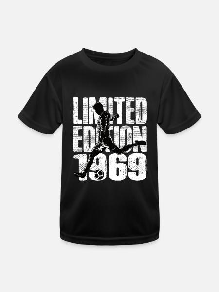 Édition limitée 1969 Édition limitée Football - T-shirt sport Enfant - noir - Devant