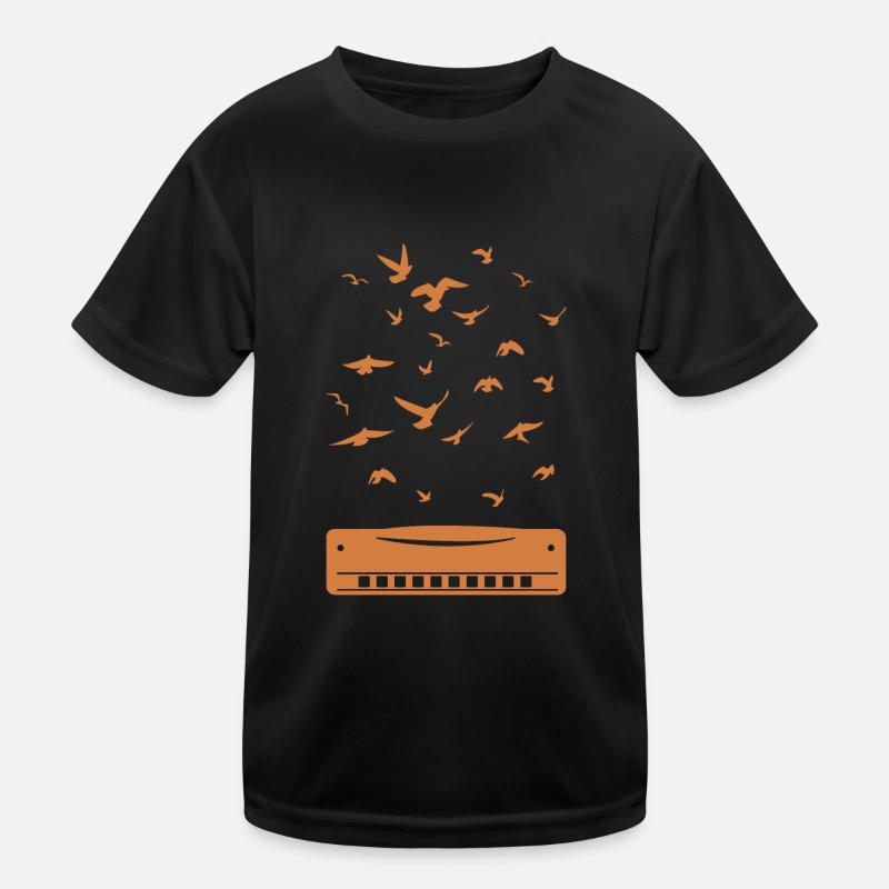 Harmonica Musicien Harmonica Harmonica Inst T-shirt sport Enfant