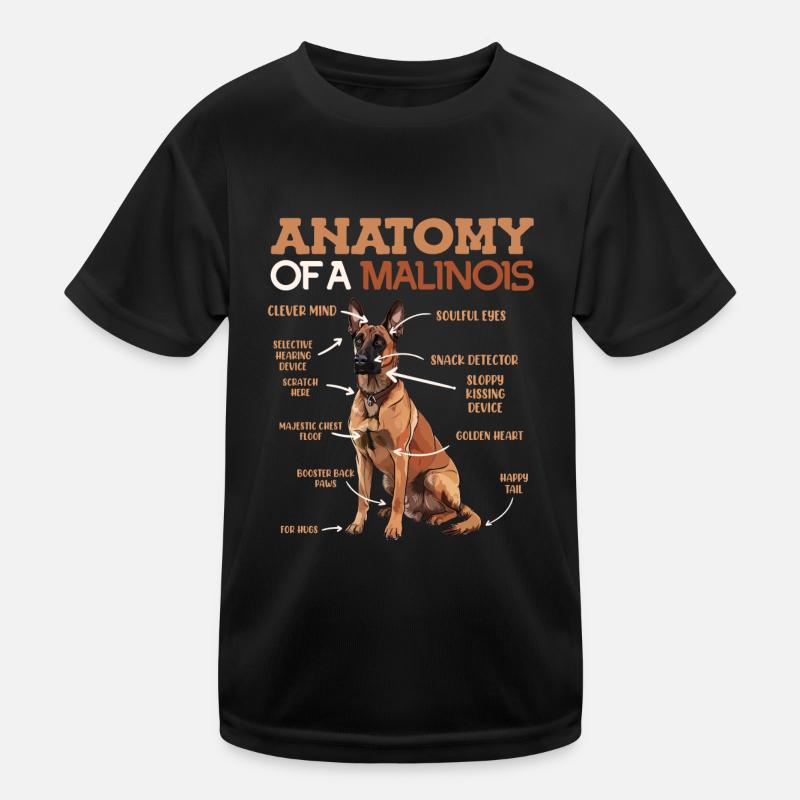ANATOMIE DE MON BERGER BELGE MALINOIS T-shirt sport Enfant