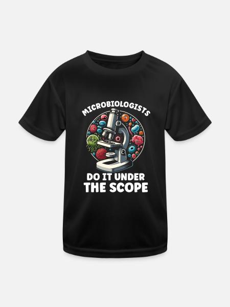 Microbiologist Microbiology Lab Staph Biology - Kinder Funktions-T-Shirt - Schwarz - Vorne
