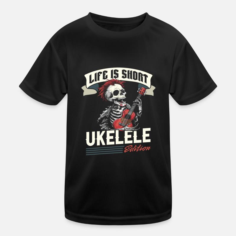 Ukulele Kinder Funktions-T-Shirt
