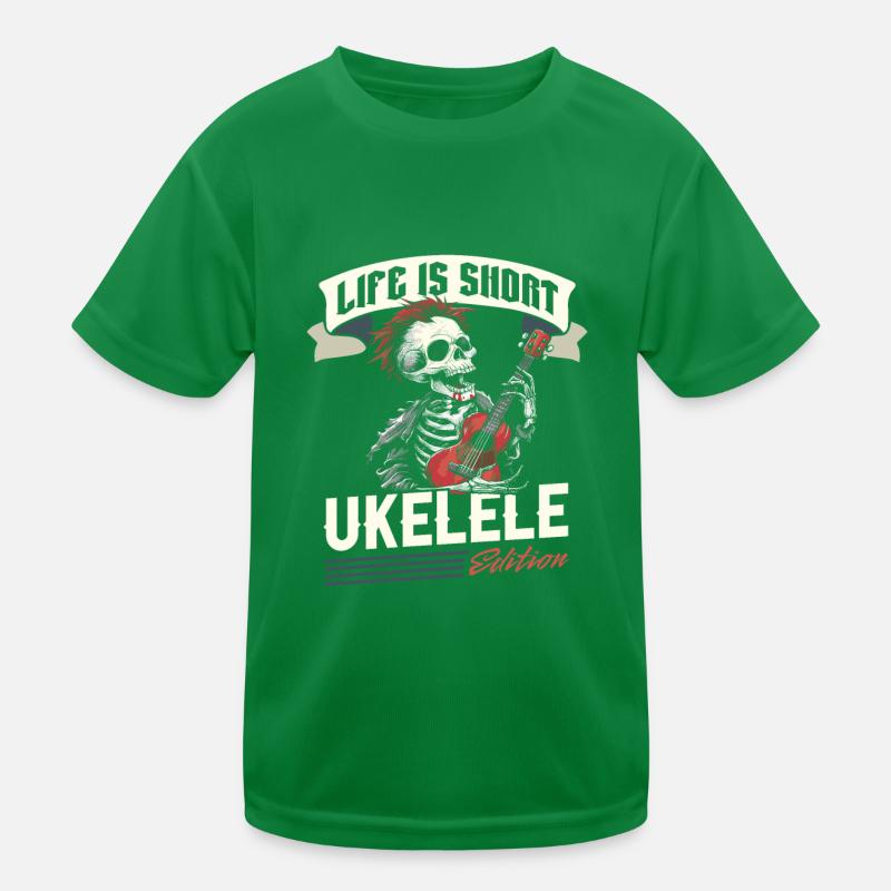 Ukulele Kinder Funktions-T-Shirt