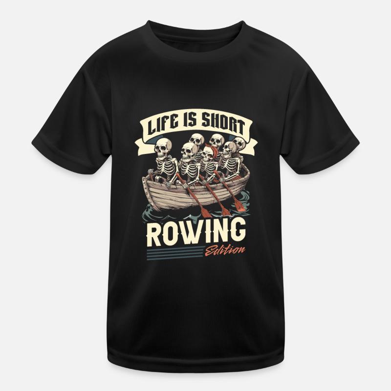Rudern Ruderer Kinder Funktions-T-Shirt