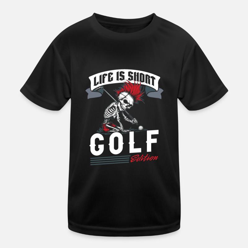 Golf Golfer Golfen Kinder Funktions-T-Shirt