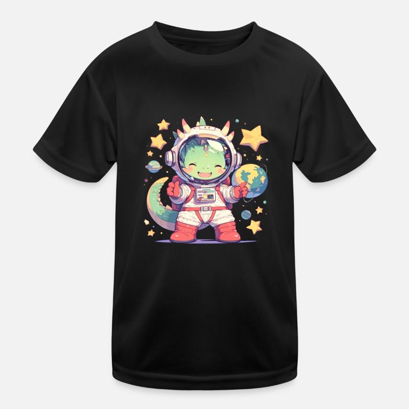 Drache Astronaut Kawaii Drache Kinder Kinder Funktions-T-Shirt