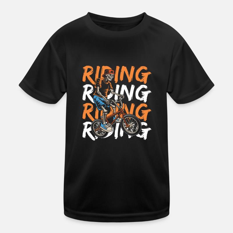 Bmx Bmx Biker Kids Functional T-Shirt