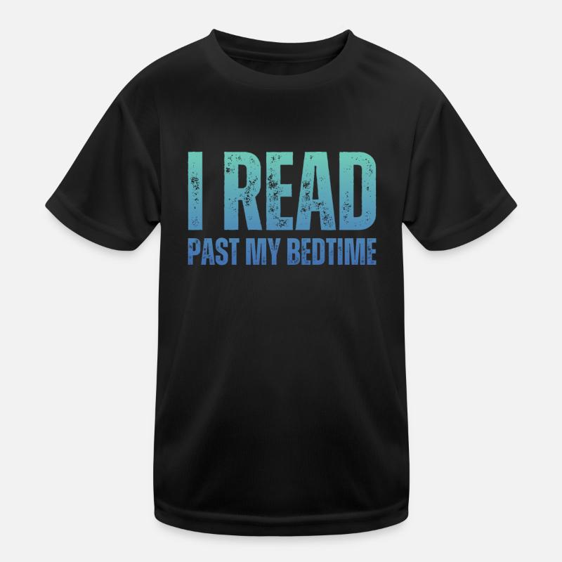 Bibliothek Buchliebhaber Lesender Bücherwurm Kinder Funktions-T-Shirt