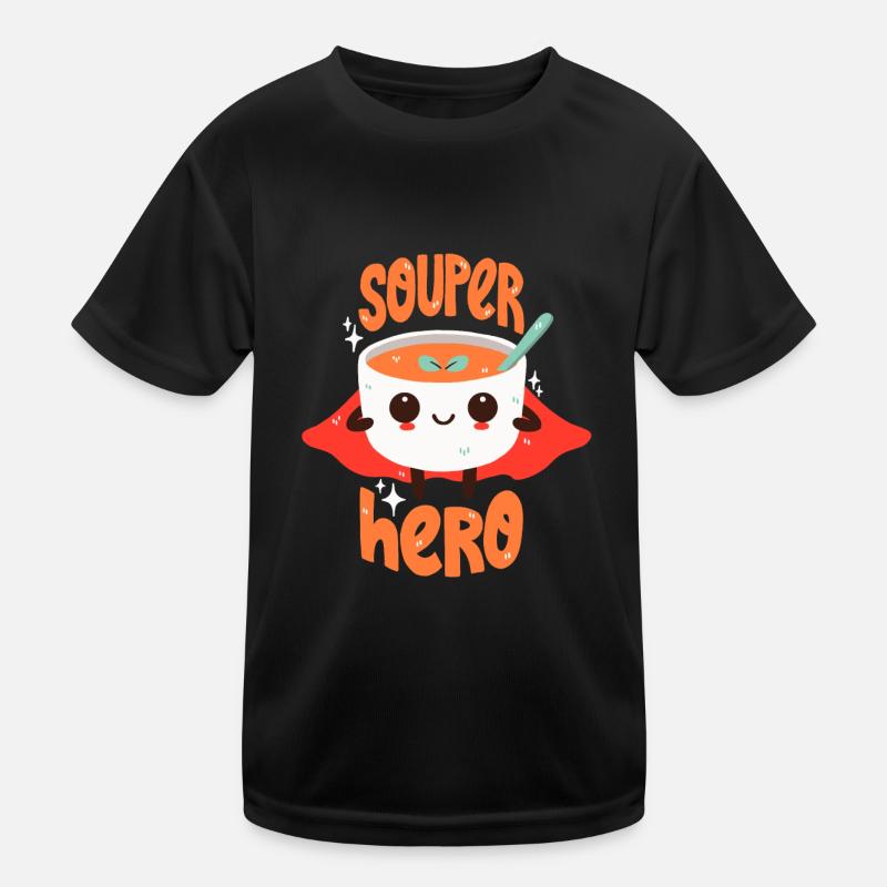 Superhelden-Suppe Kinder Funktions-T-Shirt