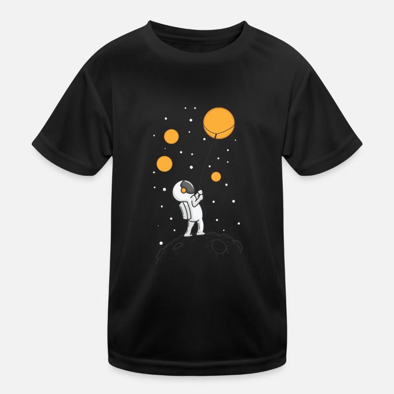 Astronaut im fernen Weltraum Kinder Funktions-T-Shirt