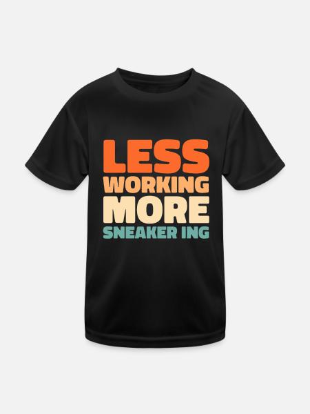 Sneakers - Kids Functional T-Shirt - black - Front