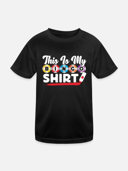 Joueur de bingo C’est mon bingo - T-shirt sport Enfant - noir - Devant