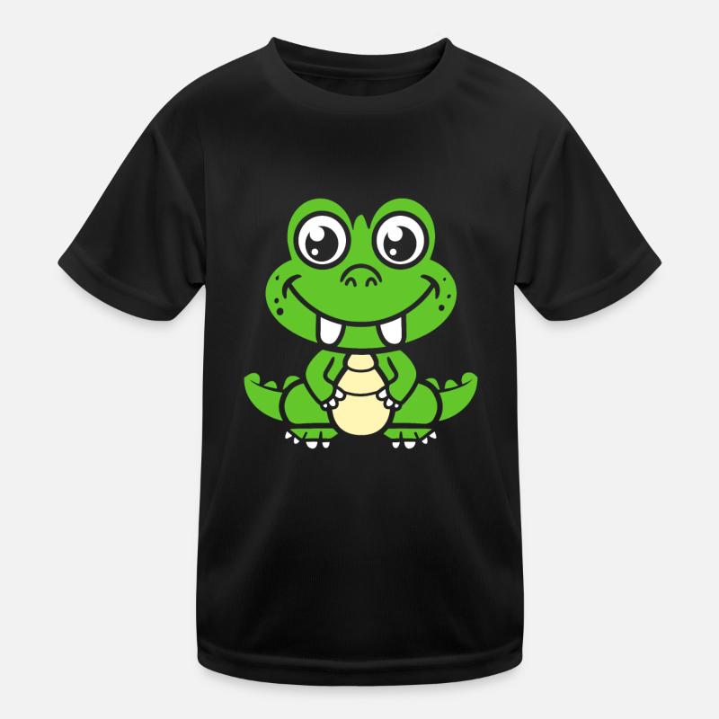 Krokodil Kinder Funktions-T-Shirt