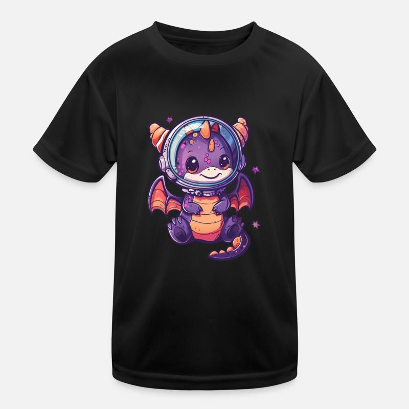 Drache Astronaut Kawaii Drache Kinder Kinder Funktions-T-Shirt