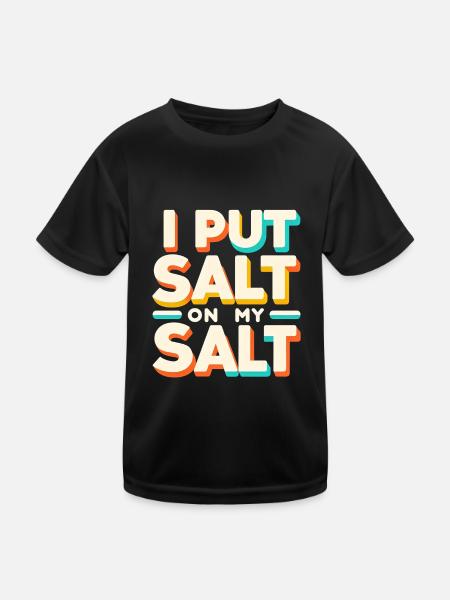 J’ai mis du sel sur mon sel 7 - T-shirt sport Enfant - noir - Devant