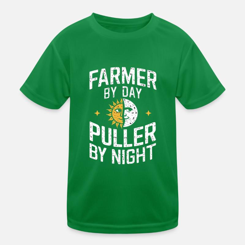 Tractor Pulling Tractor Pulling Tractor Power Farm Kids Functional T-Shirt