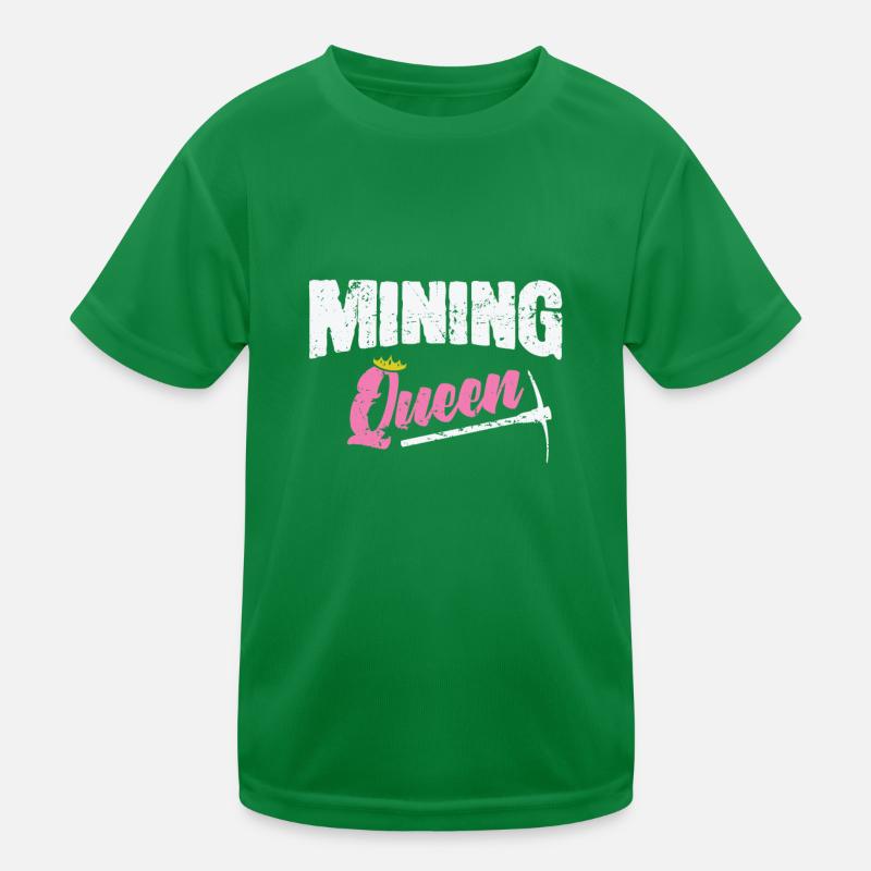 Mining Queen Kids Functional T-Shirt