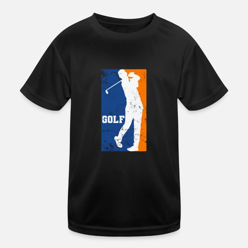 Golf Tee Iron Trend Sport Tee Off Golf Ball Kids Functional T-Shirt