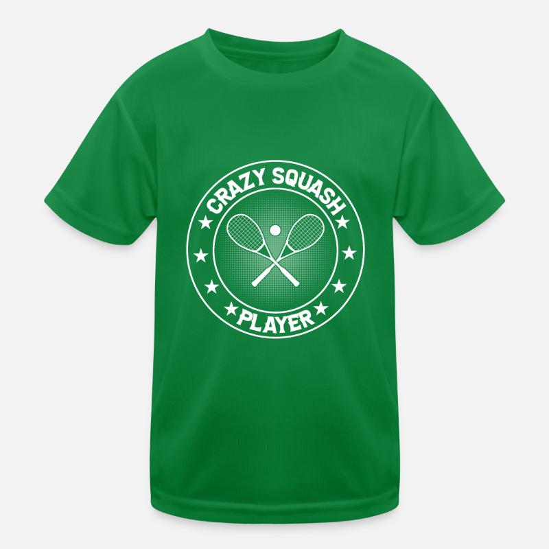 Squash Game Squash Sport - Crazy Squash Player Kinder Funktions-T-Shirt