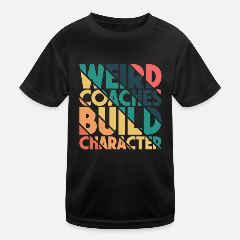 Seltsame Coaches Bilden Charakter Coach Kinder Funktions-T-Shirt