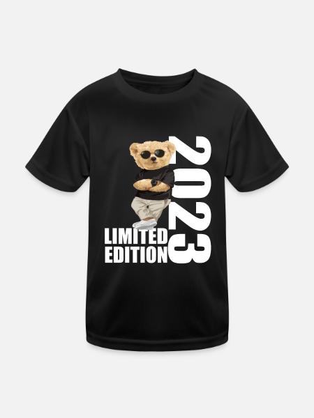 Limited Edition 2023 Bear Bears Birthday 2023 - Kids Functional T-Shirt - black - Front