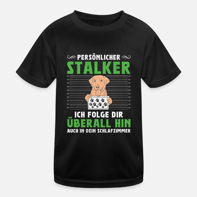 Propriétaire du Labrador PERSONAL STALKER Drôle T-shirt sport Enfant