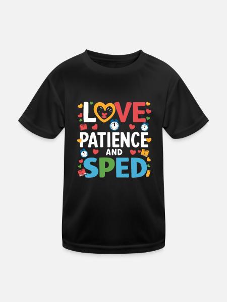 Sonderpädagogik-lehrer "sped Teacher Inclusion" - Kids Functional T-Shirt - black - Front