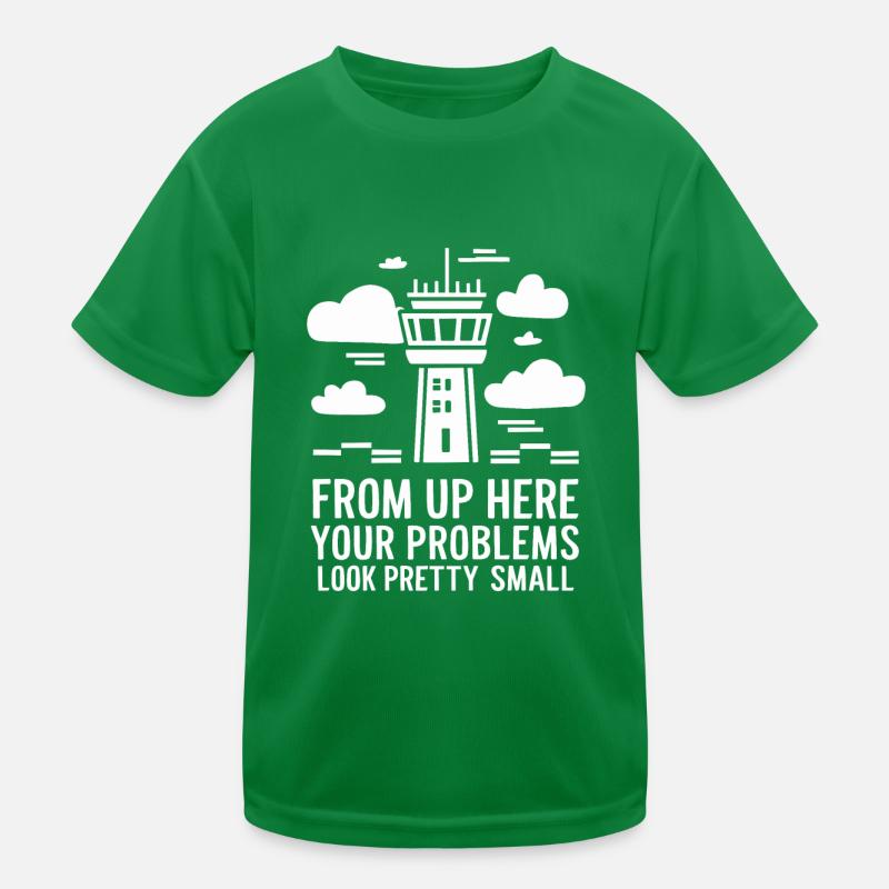 Air Traffic Controller Aircraft Flight Service Kinder Funktions-T-Shirt