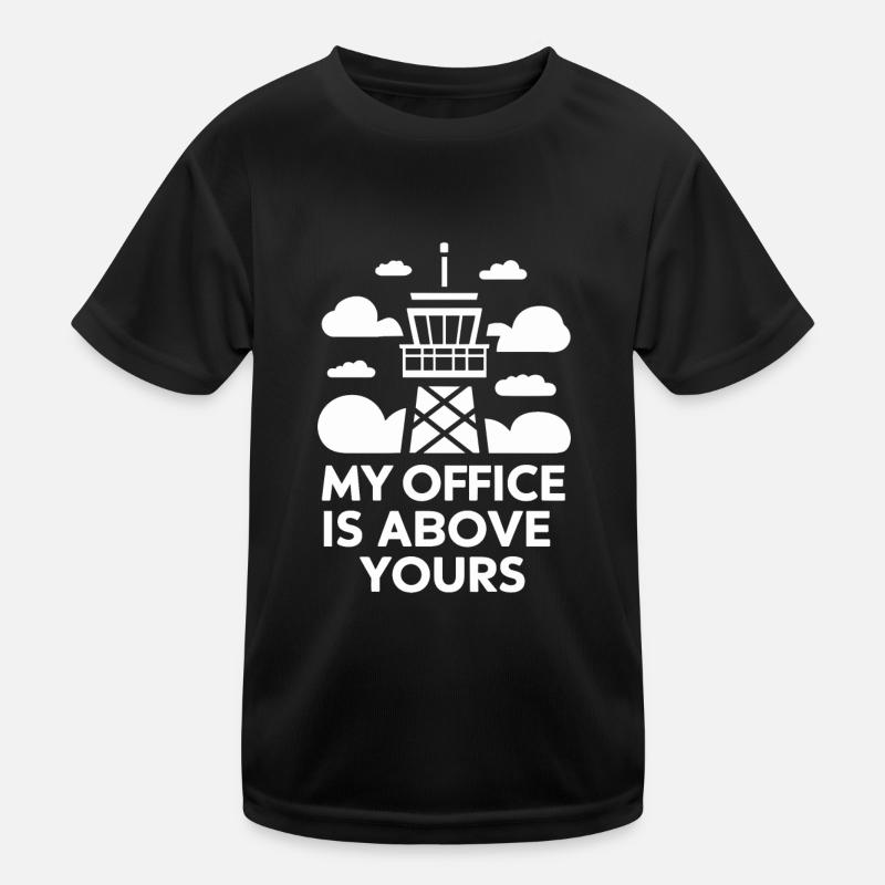 Air Traffic Controller Aircraft Flight Service Kinder Funktions-T-Shirt