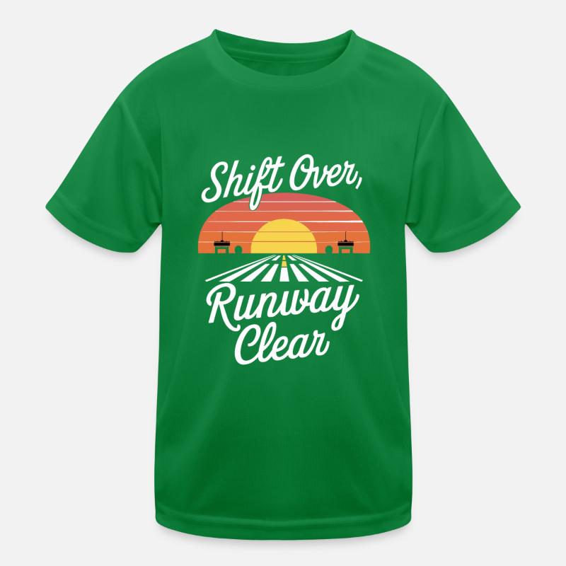 Air Traffic Controller Aircraft Flight Service Kids Functional T-Shirt