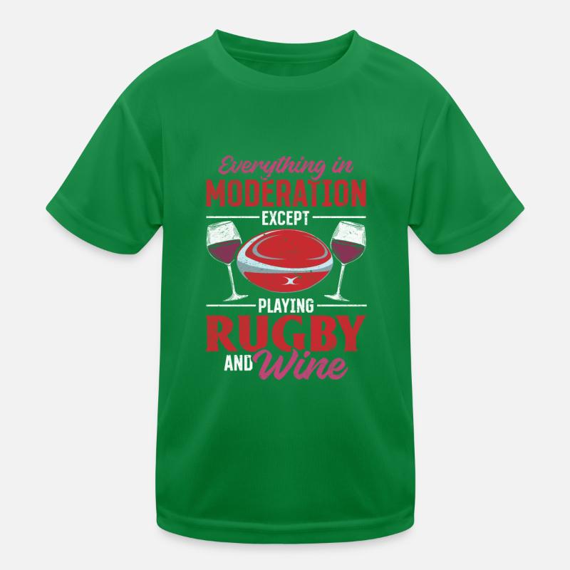 Tout avec modération sauf jouer au Rugby et T-shirt sport Enfant