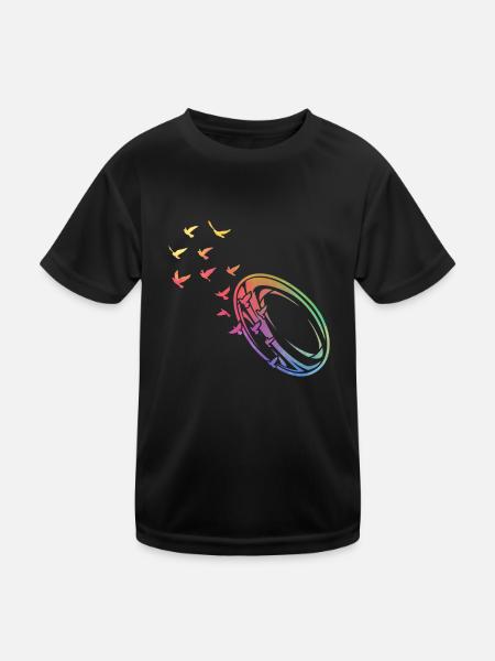 Rugby Season Rugby ball Rugby - Kids Functional T-Shirt - black - Front